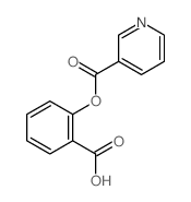 3-Pyridinecarboxylic acid, 2-carboxyphenyl ester Structure