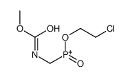 2-chloroethoxy-[(methoxycarbonylamino)methyl]-oxophosphanium Structure