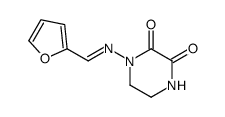 1-(furan-2-ylmethylideneamino)piperazine-2,3-dione Structure