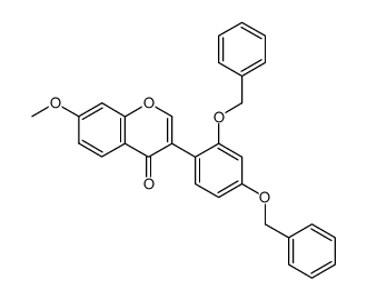 2',4'-dibenzyloxy-7-methoxyisoflavone Structure