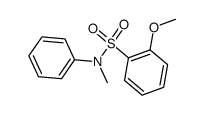 2-methoxy-N-methyl-N-phenylbenzenesulfonamide Structure