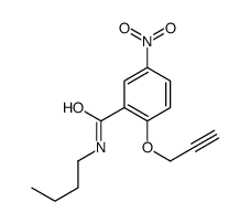 N-butyl-5-nitro-2-(2-propynyloxy)benzamide structure