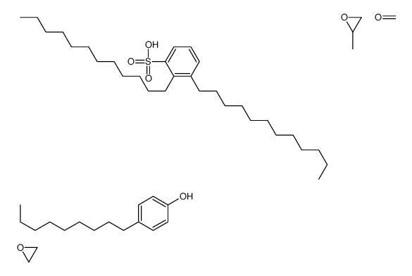 2,3-didodecylbenzenesulfonic acid,formaldehyde,2-methyloxirane,4-nonylphenol,oxirane结构式