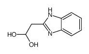 1,1-Ethanediol,2-(1H-benzimidazol-2-yl)-(9CI) structure