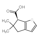 4H-Cyclopenta[b]thiophene-6-carboxylicacid,5,6-dihydro-5,5-dimethyl-,(6S)-(9CI)结构式
