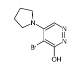 4-溴-5-(1-吡咯烷基)-3(2H)-哒嗪酮结构式