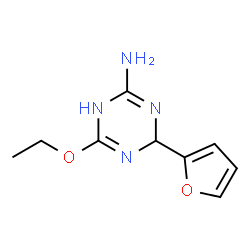 1,3,5-Triazin-2-amine,6-ethoxy-4-(2-furanyl)-1,4-dihydro-(9CI) structure