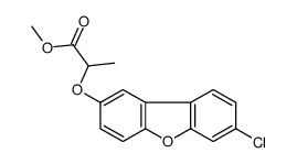 methyl 2-(7-chlorodibenzofuran-2-yl)oxypropanoate Structure