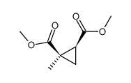 1-Methyl-r-1,c-2-cyclopropandicarbonsaeure-dimethylester结构式