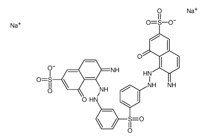 disodium 5,5'-[sulphonylbis(3,1-phenyleneazo)]bis[6-amino-4-hydroxynaphthalene-2-sulphonate] picture