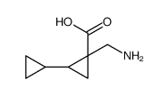 [1,1-Bicyclopropyl]-2-carboxylicacid,2-(aminomethyl)-(9CI) structure