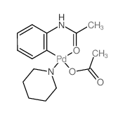 Palladium,(acetato-O)[2-(acetylamino)phenyl-C,O](pyridine)- (9CI) Structure