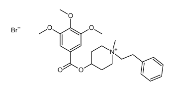 (1-methyl-1-phenethyl-3,4,5,6-tetrahydro-2H-pyridin-4-yl) 3,4,5-trimet hoxybenzoate bromide Structure