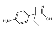 3-(p-Aminophenyl)-3-ethylazetidin-2-one Structure