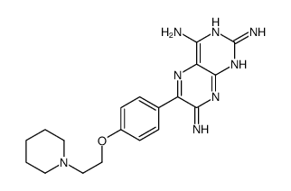 6-[4-(2-piperidin-1-ylethoxy)phenyl]pteridine-2,4,7-triamine结构式