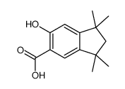 2,3-dihydro-6-hydroxy-1,1,3,3-tetramethyl-1H-indene-5-carboxylic acid Structure