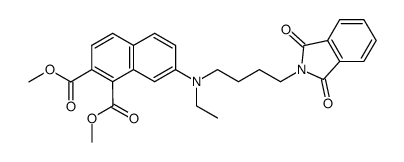 dimethyl 7-((4-(1,3-dioxoisoindolin-2-yl)butyl)(ethyl)amino)naphthalene-1,2-dicarboxylate结构式