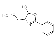 4-(methoxymethyl)-5-methyl-2-phenyl-4,5-dihydro-1,3-oxazole structure