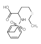 Butyric acid,4-(ethylthio)-2-(a-toluenesulfonamido)-,DL- (8CI) picture