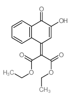 ethyl 2-(3,4-dioxonaphthalen-1-yl)-3-ethoxy-3-hydroxy-prop-2-enoate structure