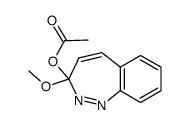 3-acetoxy-3-methoxy-3H-1,2-benzodiazepine结构式