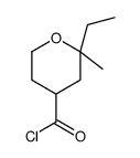 2H-Pyran-4-carbonylchloride,2-ethyltetrahydro-2-methyl-(9CI) structure