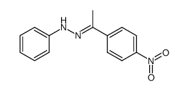 4-nitroacetophenone phenylhydrazone Structure