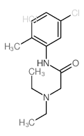 Acetamide,N-(5-chloro-2-methylphenyl)-2-(diethylamino)-, hydrochloride (1:1) Structure
