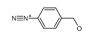 4-(hydroxymethyl)benzenediazonium ion structure
