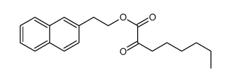 2-naphthalen-2-ylethyl 2-oxooctanoate结构式