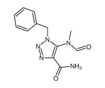 3-benzyl-4-N-methylformamido-1,2,3-triazole-5-carboxamide结构式