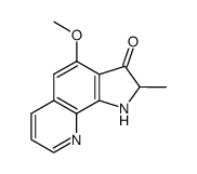 4-methoxy-2-methyl-3-oxo(1H)-2,3-dihydropyrrolo[5,4-h]quinoline结构式