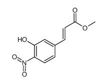 3-(3-hydroxy-4-nitrophenyl)-acrylic acid methyl ester结构式