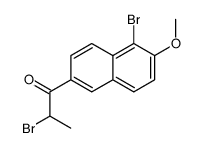 2-bromo-1-(5-bromo-6-methoxynaphthalen-2-yl)propan-1-one Structure