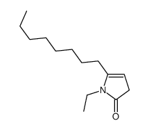 1-ethyl-5-octyl-3H-pyrrol-2-one Structure