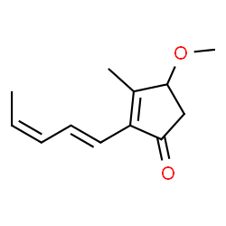 2-Cyclopenten-1-one,4-methoxy-3-methyl-2-(1,3-pentadienyl)-,(+)-(7CI) picture