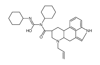 (8-beta)-N-Cyclohexyl-N-((cyclohexylamino)carbonyl)-6-(2-propenyl)ergo line-8-carboxamide Structure