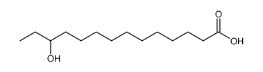 12-hydroxytetradecanoic acid Structure