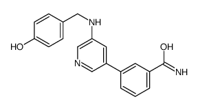 3-[5-[(4-hydroxyphenyl)methylamino]pyridin-3-yl]benzamide结构式