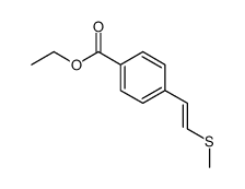 ethyl 4-(2-methylsulfanylethenyl)benzoate结构式