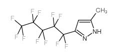 3-(UNDECAFLUORO-1-PENTYL)-5-(METHYL)PYRAZOLE Structure