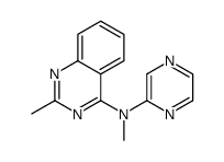 N,2-dimethyl-N-pyrazin-2-ylquinazolin-4-amine结构式