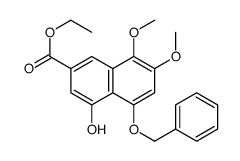 Ethyl 5-(benzyloxy)-4-hydroxy-7,8-dimethoxy-2-naphthoate Structure