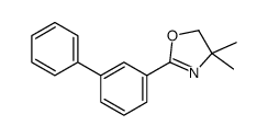 4,4-dimethyl-2-(3-phenylphenyl)-5H-1,3-oxazole结构式