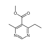 methyl 4-ethyl-6-methylpyrimidine-5-carboxylate Structure