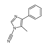 5-methyl-4-phenylimidazole-1-carbonitrile结构式