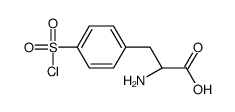 (2S)-2-amino-3-(4-chlorosulfonylphenyl)propanoic acid结构式