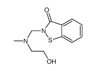 2-[[(2-hydroxyethyl)methylamino]methyl]-1,2-benzisothiazol-3(2H)-one Structure