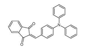 2-[[4-(N-phenylanilino)phenyl]methylidene]indene-1,3-dione Structure