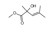 2-hydroxy-2,4-dimethyl-pent-3-enoic acid methyl ester结构式